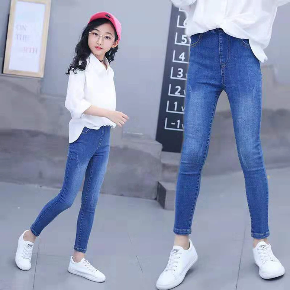 Fashion New Spring 4-12Yrs Teenage Girls Leggings Fashion Girls Blue Jeans Pants Autumn Children Pencil Pants Kids Trousers
Fashion New Spring 4-12Yrs Teenage Girls Leggings Fashion Girls Blue Jeans Pants Autumn Children Pencil Pants Kids Trousers