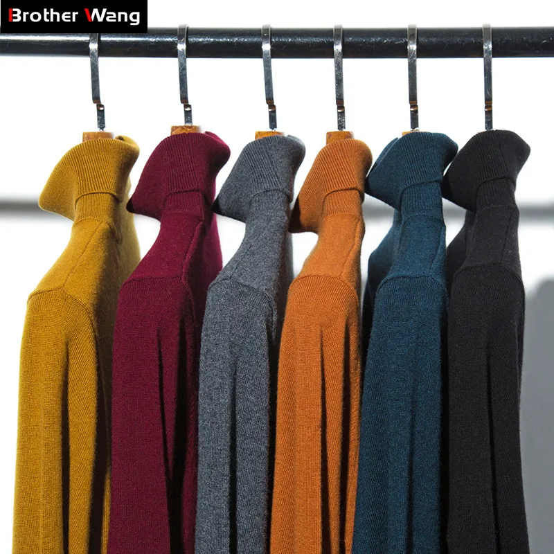2020 Winter New Men's 100% Pure Wool Turtleneck Sweater Business Casual Solid Color Slim Thick Warm Cashmere Brand Clothes
2020 Winter New Men's 100% Pure Wool Turtleneck Sweater Business Casual Solid Color Slim Thick Warm Cashmere Brand Clothes