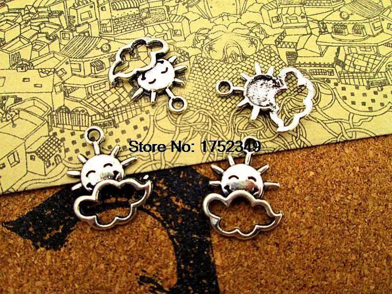 125pcs-- Sun with Cloud Charms Antique Tibetan silver Sun with Cloud Charms pendants ,DIY Supplies 16x21mm
125pcs-- Sun with Cloud Charms Antique Tibetan silver Sun with Cloud Charms pendants ,DIY Supplies 16x21mm