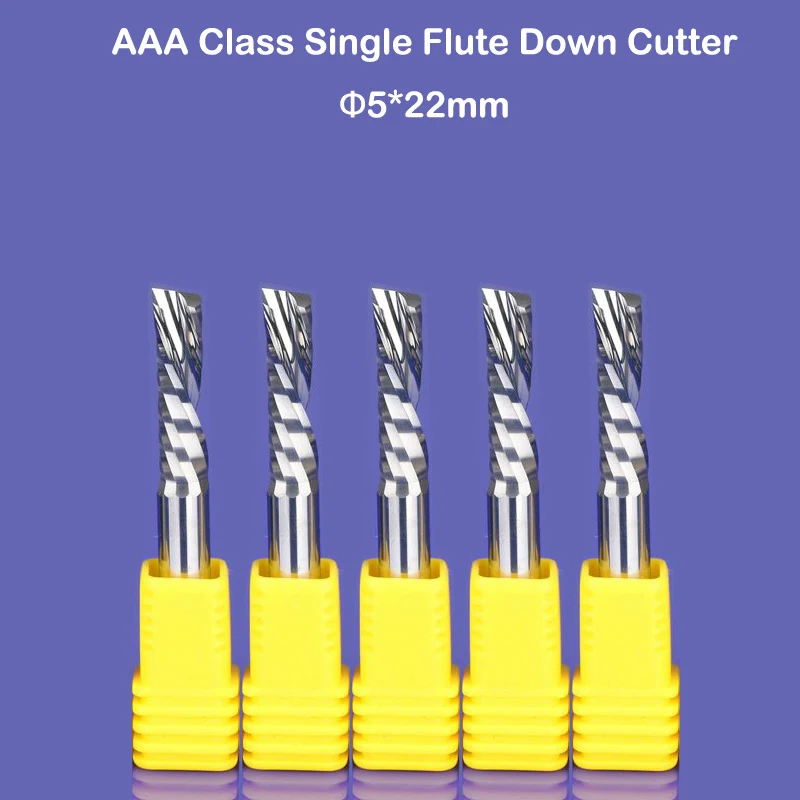 5pcs SHK 5x22mm left handed down cutting cutter spiral single flute CNC router bits acrylic pcb Pvc Aluminun free shipping
5pcs SHK 5x22mm left handed down cutting cutter spiral single flute CNC router bits acrylic pcb Pvc Aluminun free shipping