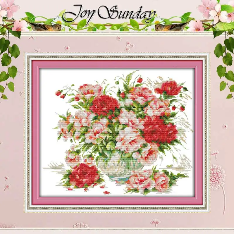 Rose vase counted Cross Stitch 11CT 14CT Cross Stitch Set Wholesale DIY flower Cross-stitch Kit Embroidery Needlework
Rose vase counted Cross Stitch 11CT 14CT Cross Stitch Set Wholesale DIY flower Cross-stitch Kit Embroidery Needlework