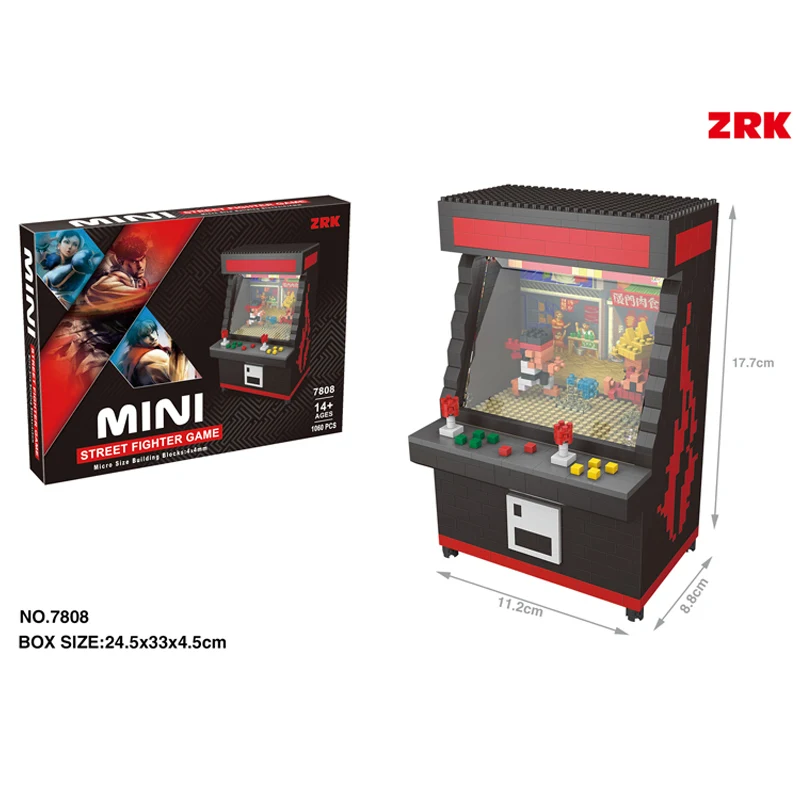 DIY Funny Fighter Arcadegames micro diamond building block Game Console assemblage bricks toys block with led light
DIY Funny Fighter Arcadegames micro diamond building block Game Console assemblage bricks toys block with led light