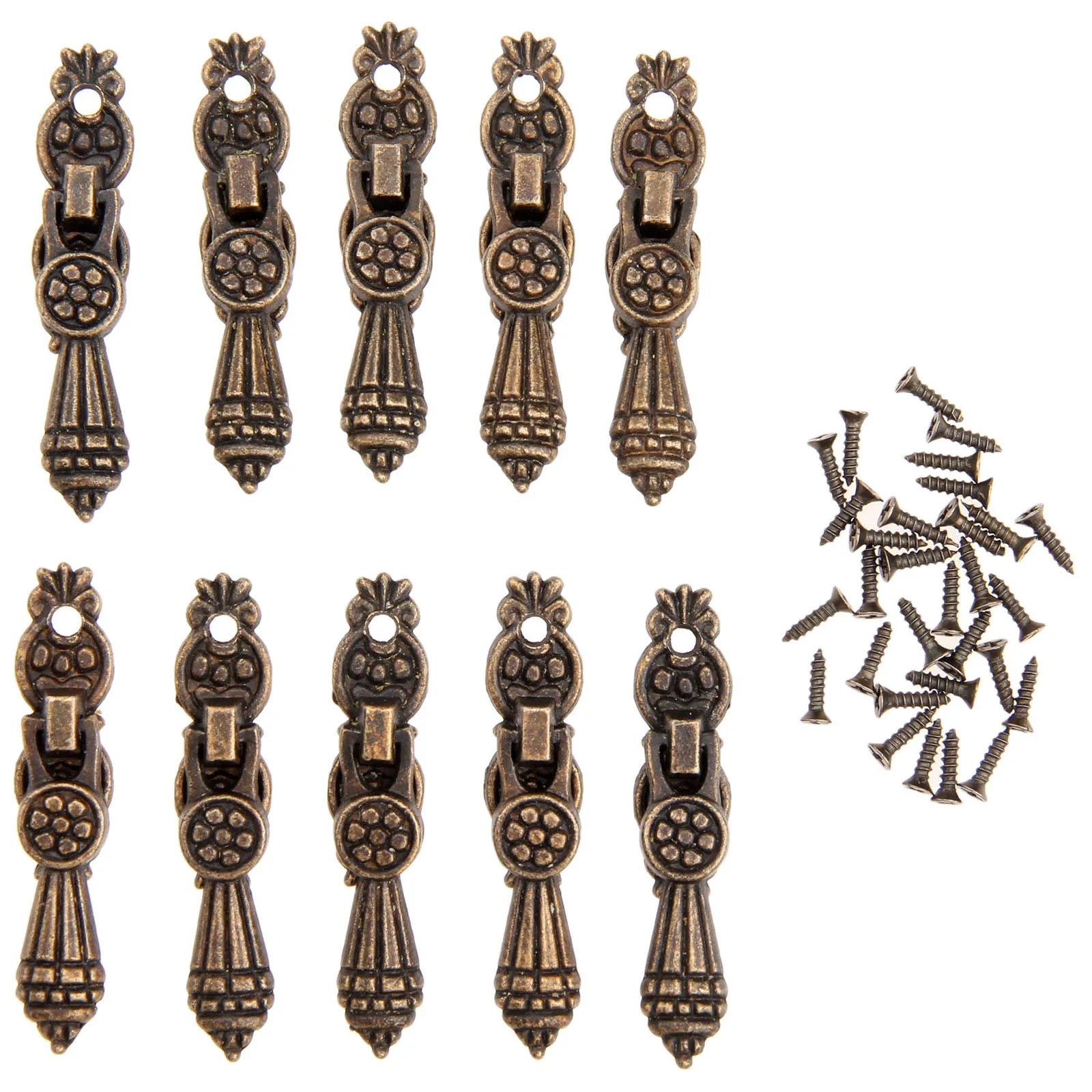 10Pcs 52x10mm Antique Furniture Handles Drawer Cabinet Handle and Knob for Jewelry Wooden Box Kitchen Door Pull Handle Knobs
10Pcs 52x10mm Antique Furniture Handles Drawer Cabinet Handle and Knob for Jewelry Wooden Box Kitchen Door Pull Handle Knobs