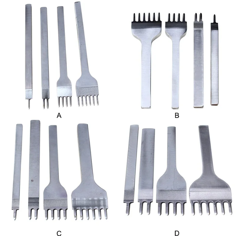 4Pcs/Set Punch Tools 1.3/2.4/3.5/4.6MM Leather Crafts Lace Stitching Tool Hand-Stitched Sewing Tool Steel Grade Remain
4Pcs/Set Punch Tools 1.3/2.4/3.5/4.6MM Leather Crafts Lace Stitching Tool Hand-Stitched Sewing Tool Steel Grade Remain