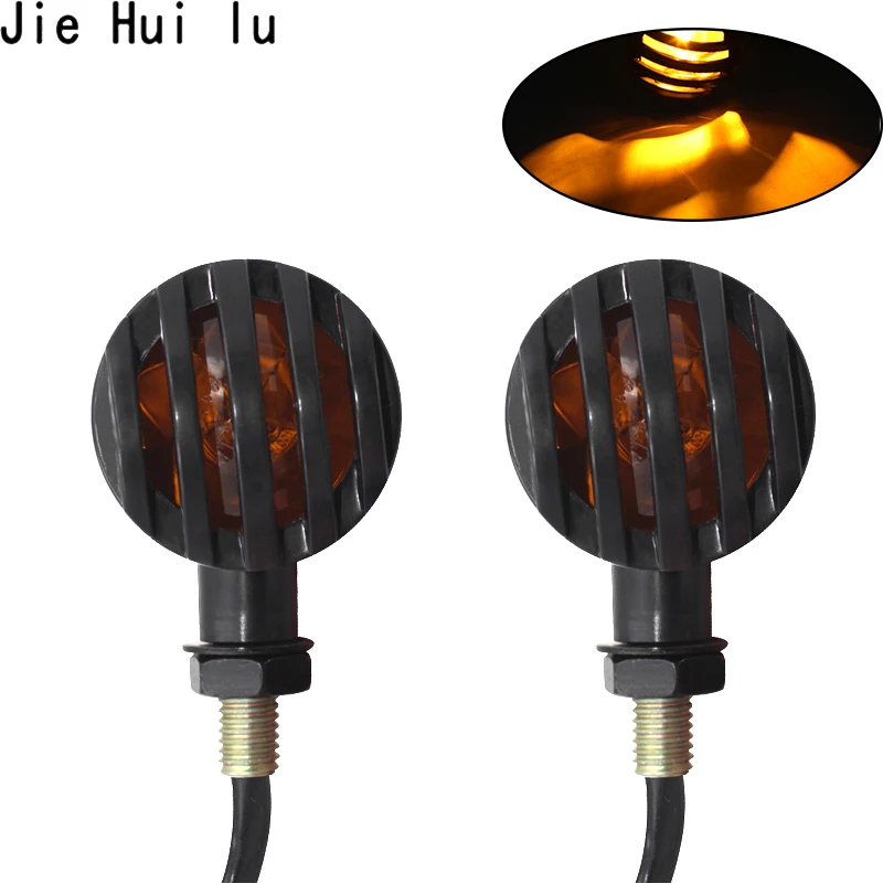 2Pc 12V 5W Motorcycle Metal Grill Bullet Light Front Rear Turn Signals Signal Indicators Lights
2Pc 12V 5W Motorcycle Metal Grill Bullet Light Front Rear Turn Signals Signal Indicators Lights