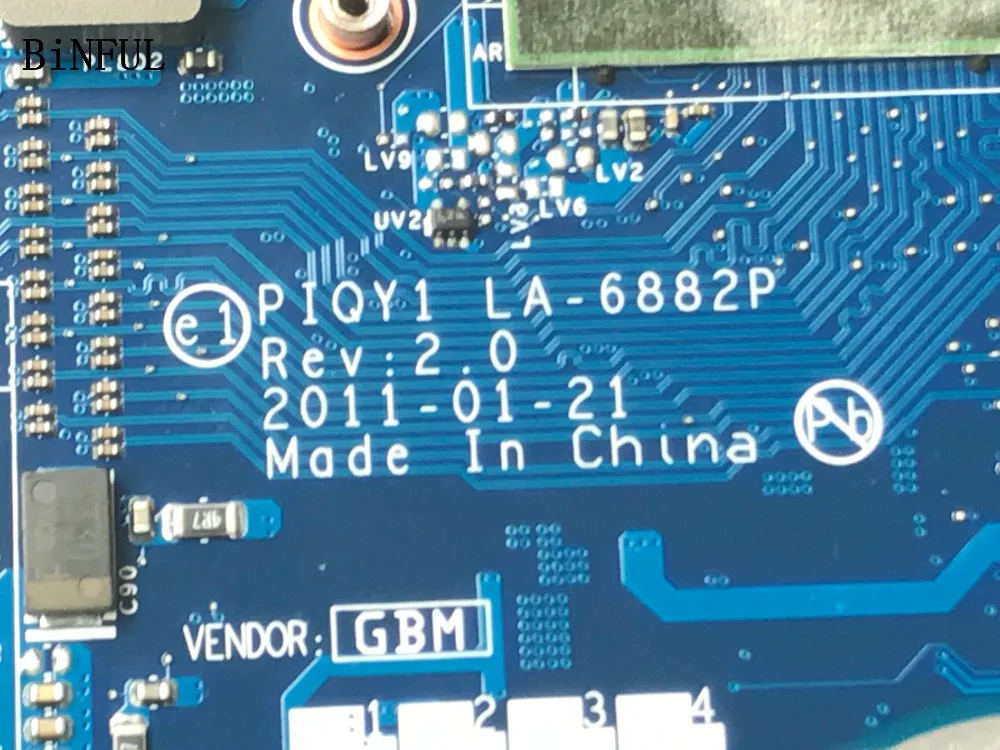 Материнская плата для ноутбука LENOVO Y570 2.0 (REV: 1 0) ГБ с процессором I5 и I3|Материнские