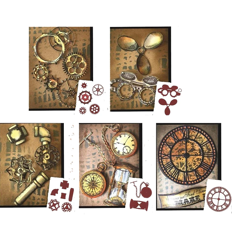 Gears Water Pipe Pocket Watch Hourglass Clock Sets Metal Cutting Dies For DIY Scrarpbooking Embossing Paper Cards Craft New 2019
Gears Water Pipe Pocket Watch Hourglass Clock Sets Metal Cutting Dies For DIY Scrarpbooking Embossing Paper Cards Craft New 2019
