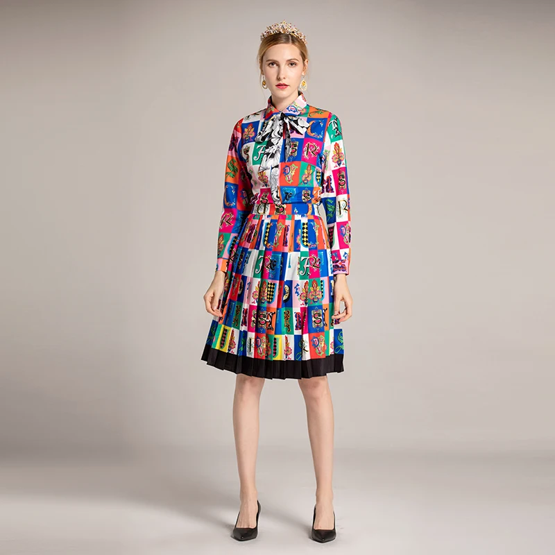 2018 Autumn New Arrival Fashion Suit Sets 2 Piece Turn-down Collar Full Sleeve Top + Above Knee Skirt Plaid Print Suit Women
2018 Autumn New Arrival Fashion Suit Sets 2 Piece Turn-down Collar Full Sleeve Top + Above Knee Skirt Plaid Print Suit Women
