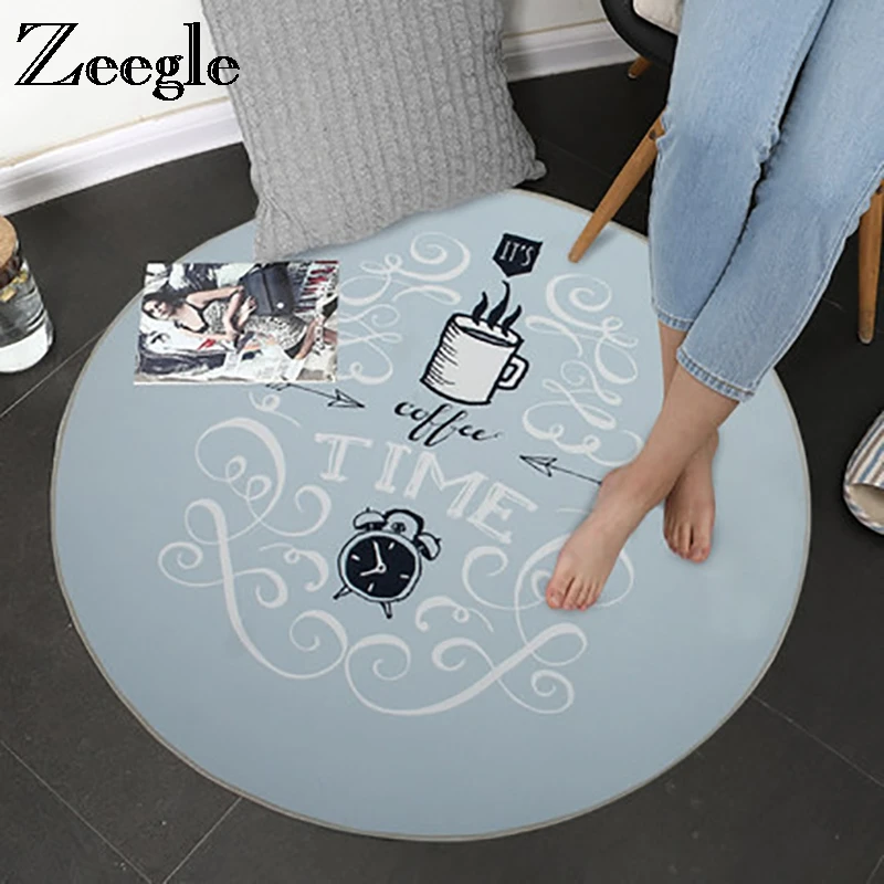 Zeegle Round Carpet Soft Carpet Kids Room Non-slip Children's Rug Coffee Table Floor Mat Absorbent Kids Bedroom Carpets Foot Mat
Zeegle Round Carpet Soft Carpet Kids Room Non-slip Children's Rug Coffee Table Floor Mat Absorbent Kids Bedroom Carpets Foot Mat
