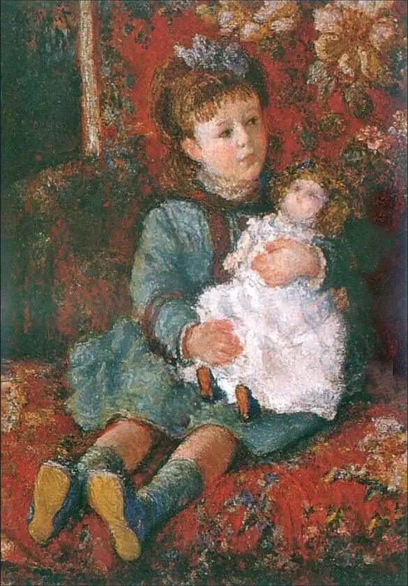 High quality Oil painting Canvas Reproductions Portrait of Germaine Hoschede with a Doll By Claude Monet Painting hand painted
High quality Oil painting Canvas Reproductions Portrait of Germaine Hoschede with a Doll By Claude Monet Painting hand painted
