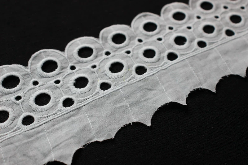 10 yard 7cm 2.75" wide ivory cotton fabric embroidered tapes lace trim ribbon clothing dress skirt curtain fabric 119009QL4K34
10 yard 7cm 2.75" wide ivory cotton fabric embroidered tapes lace trim ribbon clothing dress skirt curtain fabric 119009QL4K34