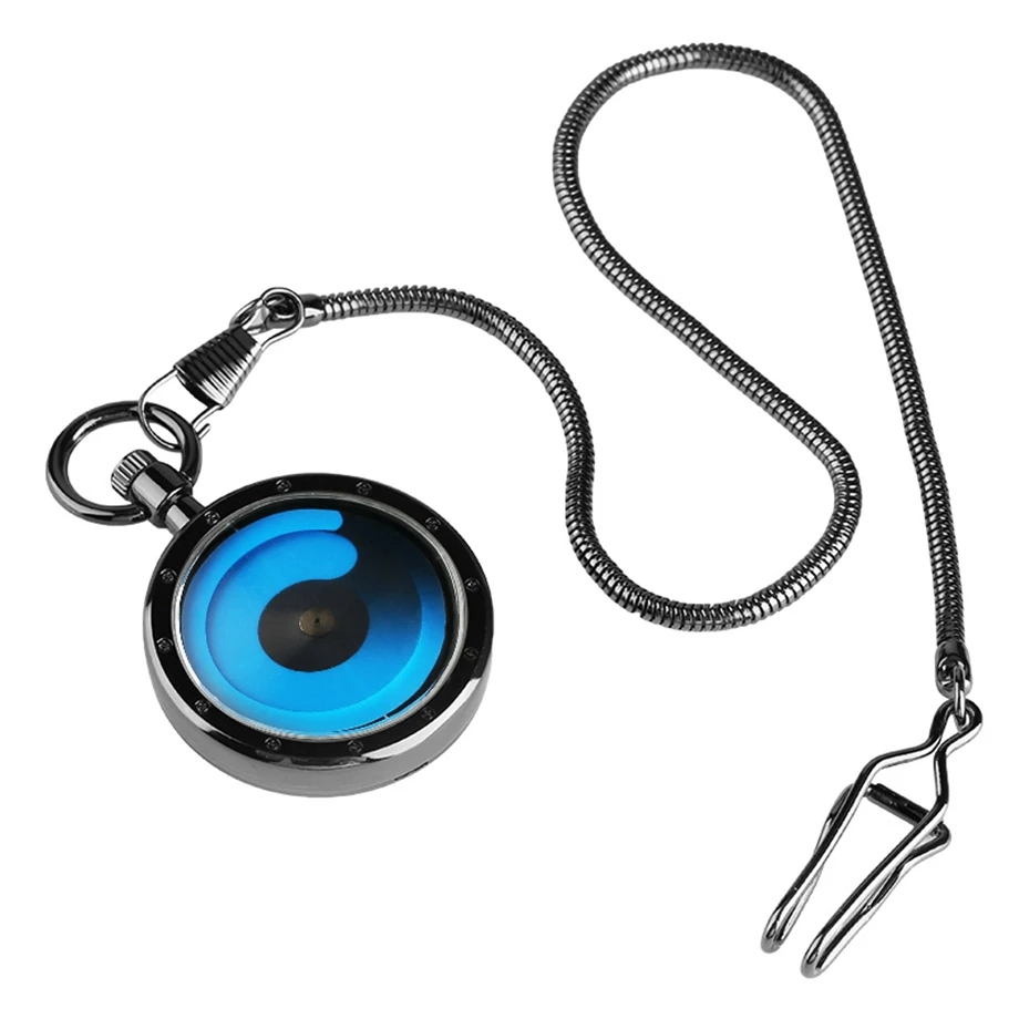 Blue Surface Quartz Pocket Watches Black Case Creative Fob Watch Gift for Men Women reloj de bolsillo hombre with Waist Chain
Blue Surface Quartz Pocket Watches Black Case Creative Fob Watch Gift for Men Women reloj de bolsillo hombre with Waist Chain