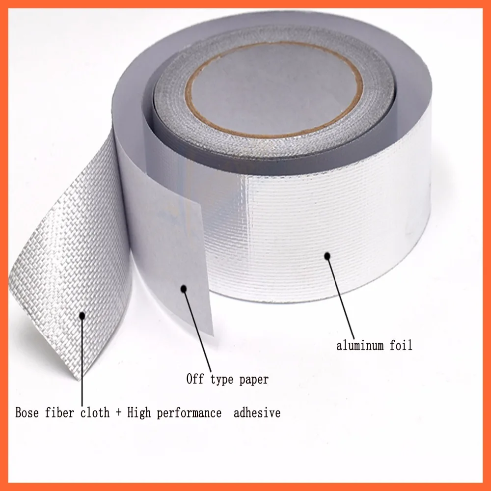 Silver Aluminium Foil Adhesive Sealing Tape Thermal Resist Duct Repairs High Temperature Resistant Foil Adhesive Tape 20mmx25m
Silver Aluminium Foil Adhesive Sealing Tape Thermal Resist Duct Repairs High Temperature Resistant Foil Adhesive Tape 20mmx25m