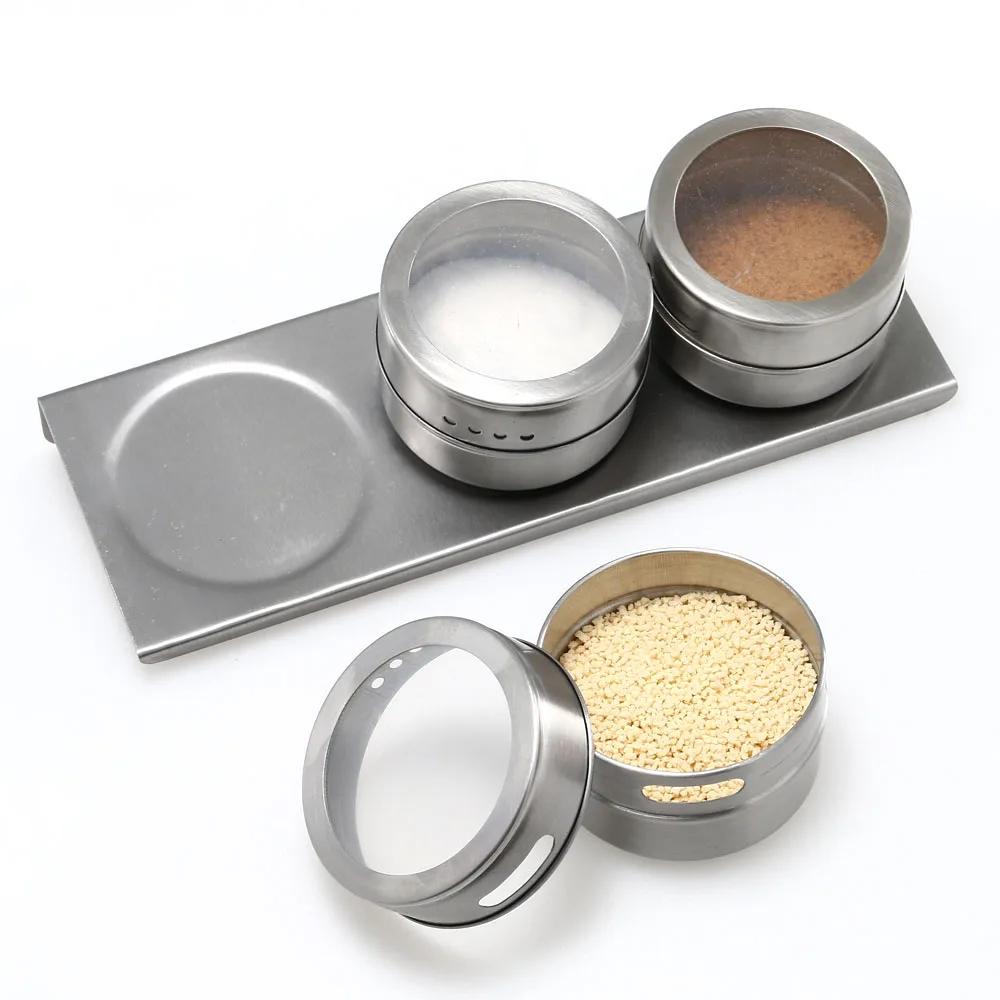 3 Pcs Stainless Steel Magnetic Spice Tin Set Kitchen Spice Jar Rack Seasoning Tool BBQ Spice Can Magnetic On Refrigerator
3 Pcs Stainless Steel Magnetic Spice Tin Set Kitchen Spice Jar Rack Seasoning Tool BBQ Spice Can Magnetic On Refrigerator