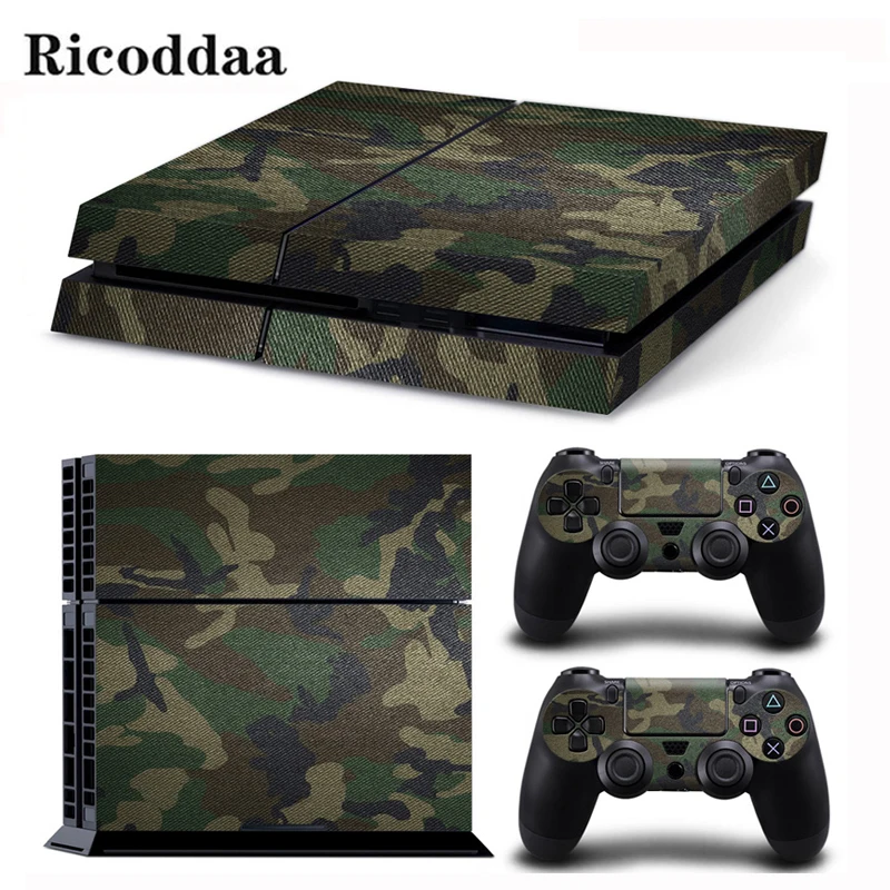 Наклейка с камуфляжным принтом для контроллера PS4 + 2 шт. защитные наклейки Sony