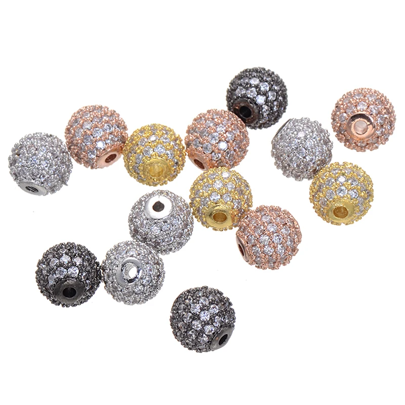 2 Pcs 6 mm Trendy Copper Loose Beads for Jewelry Making Cubic Zirconia Micro Pave Charm Beads Connectors DIY Jewelry Accessories
2 Pcs 6 mm Trendy Copper Loose Beads for Jewelry Making Cubic Zirconia Micro Pave Charm Beads Connectors DIY Jewelry Accessories