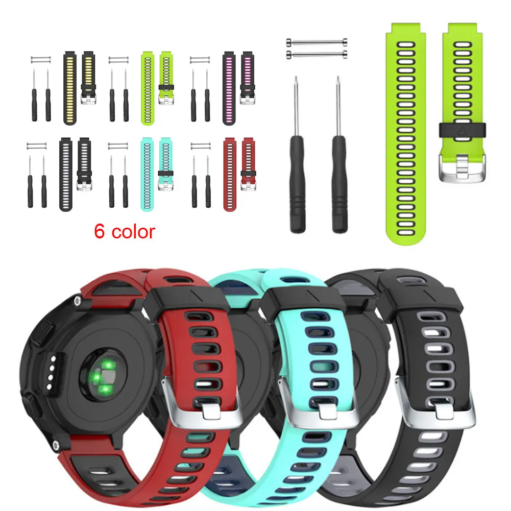 Силиконовый ремешок для часов Garmin Forerunner 735XT/220/230/235/620/630 DOY 2019 | Электроника