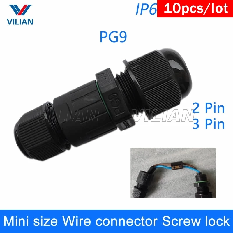 Mini Waterproof 2 Pin 3Pin Electrical Cable Connectors Quick Splice Screw Lock Wire terminals easy fit for LED strip 10units
Mini Waterproof 2 Pin 3Pin Electrical Cable Connectors Quick Splice Screw Lock Wire terminals easy fit for LED strip 10units