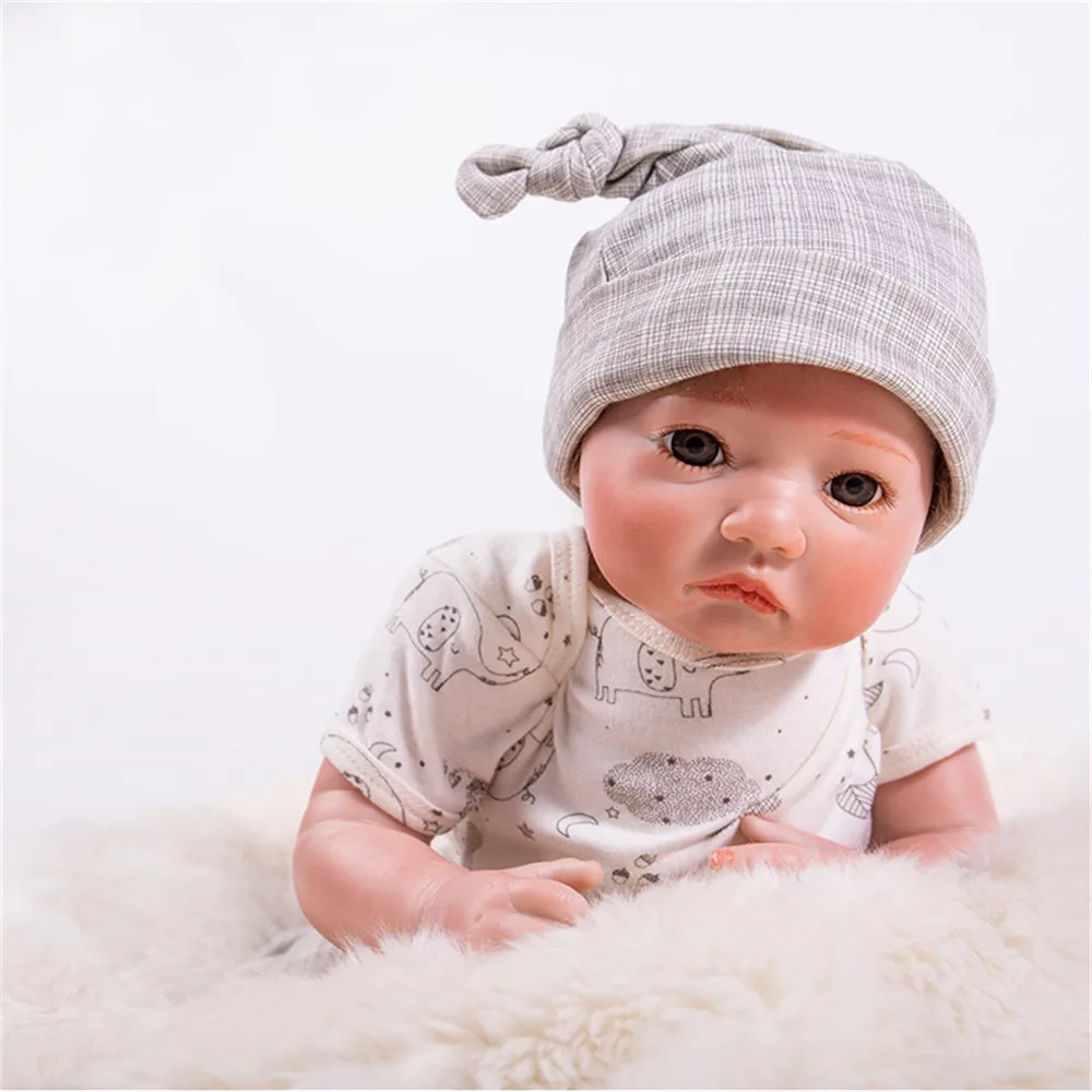 SanyDoll 20 дюймов 51 см силиконовые куклы для новорожденных модная одежда праздничные
