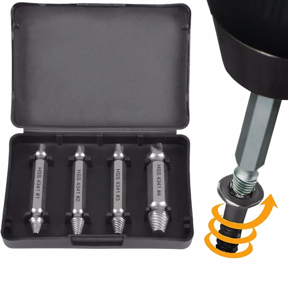 Easily Remove Stripped or Damaged Screws/Kit of 4 Stripped Screw Removers - for Removing Stripped Screws
Easily Remove Stripped or Damaged Screws/Kit of 4 Stripped Screw Removers - for Removing Stripped Screws