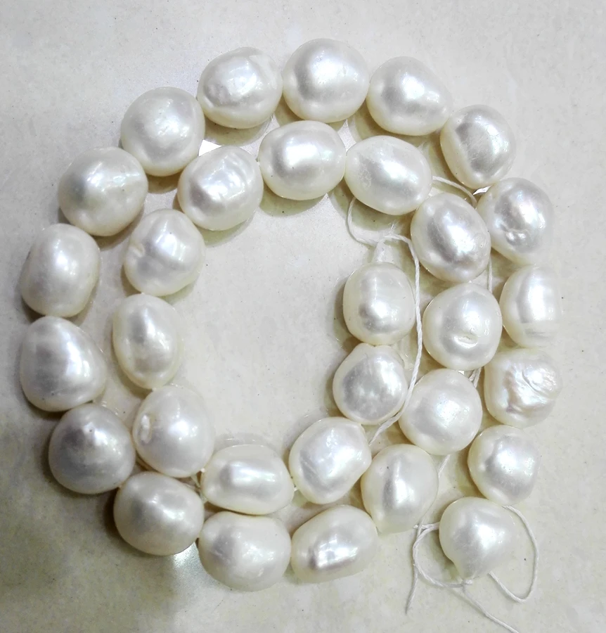 Top Real Natural Freshwater Pearl 12mm Baroque White Pearl highlight pearl 37cm Strand Loose Beads women Jewelry
Top Real Natural Freshwater Pearl 12mm Baroque White Pearl highlight pearl 37cm Strand Loose Beads women Jewelry