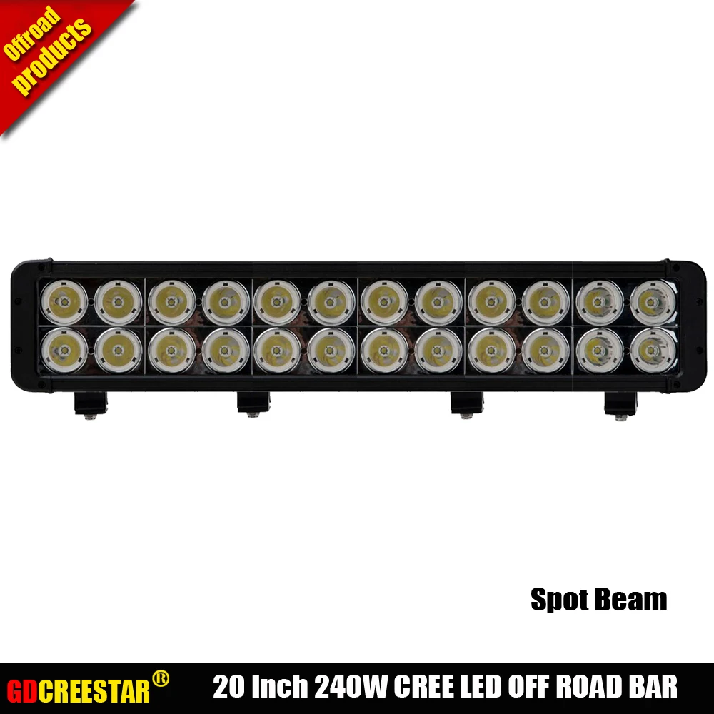 GDCREESTAR 20" inch 10W high power 24pcs chips IP67 240W led light bar for boat marine Truck SUV ATV Super Bright x1pc free ship
GDCREESTAR 20" inch 10W high power 24pcs chips IP67 240W led light bar for boat marine Truck SUV ATV Super Bright x1pc free ship