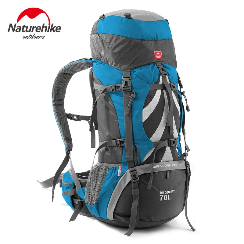Мужской рюкзак NatureHike 70L вместительный профессиональный водонепроницаемый для