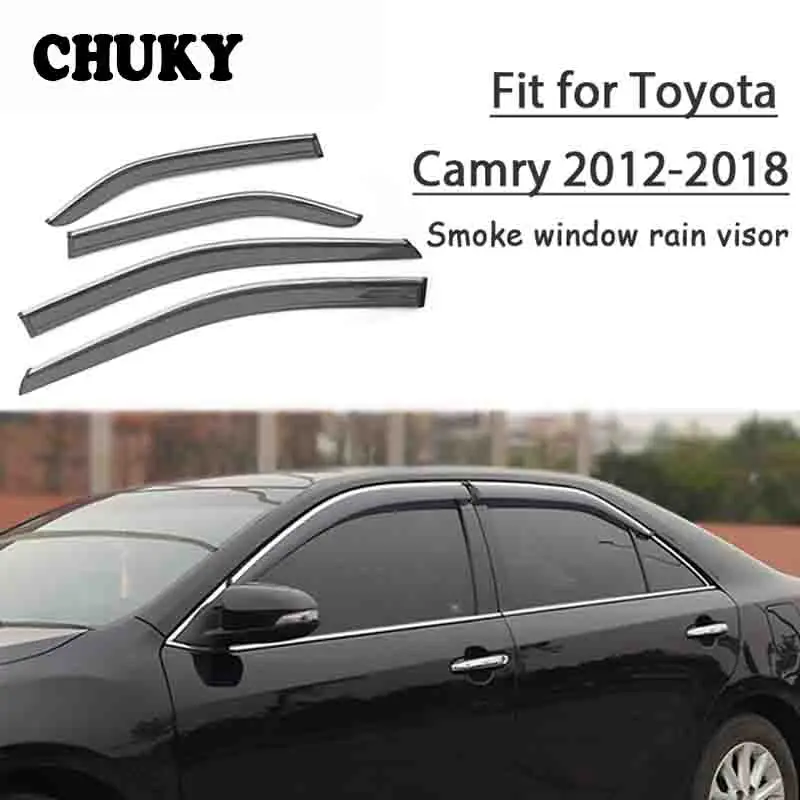Chuky 4pcs Car Styling Window Visors Awnings Shelters Rain Shield For Toyota Camry XV50 XV70 2012-2016 2017 2018 Accessories
Chuky 4pcs Car Styling Window Visors Awnings Shelters Rain Shield For Toyota Camry XV50 XV70 2012-2016 2017 2018 Accessories