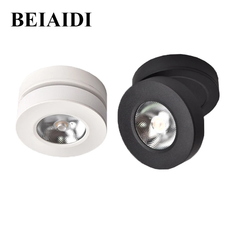 BEIAIDI Ultra-thin LED Surface Mounted Downlight 3W 5W 7W Round Ceiling Spotlight Angle Adjustable Downlight Lamp For Home Store
BEIAIDI Ultra-thin LED Surface Mounted Downlight 3W 5W 7W Round Ceiling Spotlight Angle Adjustable Downlight Lamp For Home Store