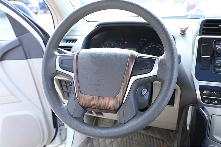 Pine Wood Grain For Toyota Land Cruiser Prado FJ150 150 2018 Car Accessories ABS Steering Wheel Decoration Cover Strips Trim
Pine Wood Grain For Toyota Land Cruiser Prado FJ150 150 2018 Car Accessories ABS Steering Wheel Decoration Cover Strips Trim