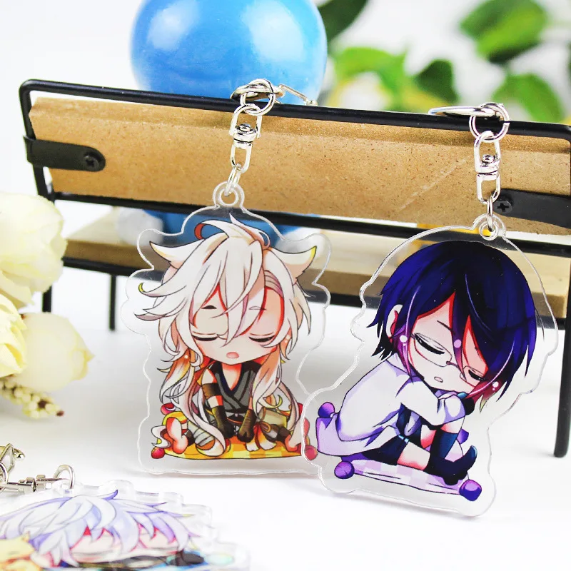 Аниме Touken Ranbu косплей брелок мультфильм Mikatsuki Nakigitsune автомобильный цепочка Брелки