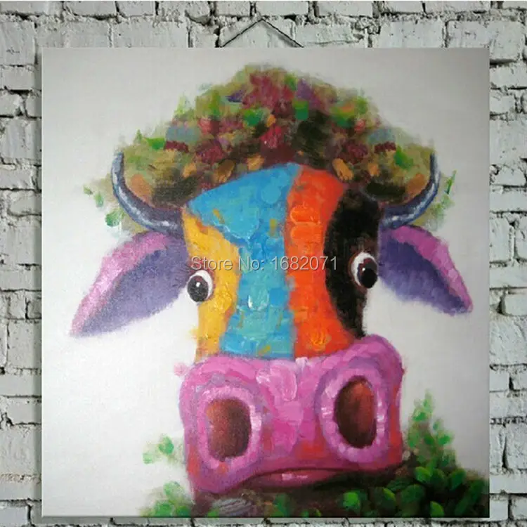 Free Shipping Hand-painted Funny Cow Oil Painting On Canvas Handmade Big Nostrils Funny Cow Oil Painting For Wall Decorative
Free Shipping Hand-painted Funny Cow Oil Painting On Canvas Handmade Big Nostrils Funny Cow Oil Painting For Wall Decorative