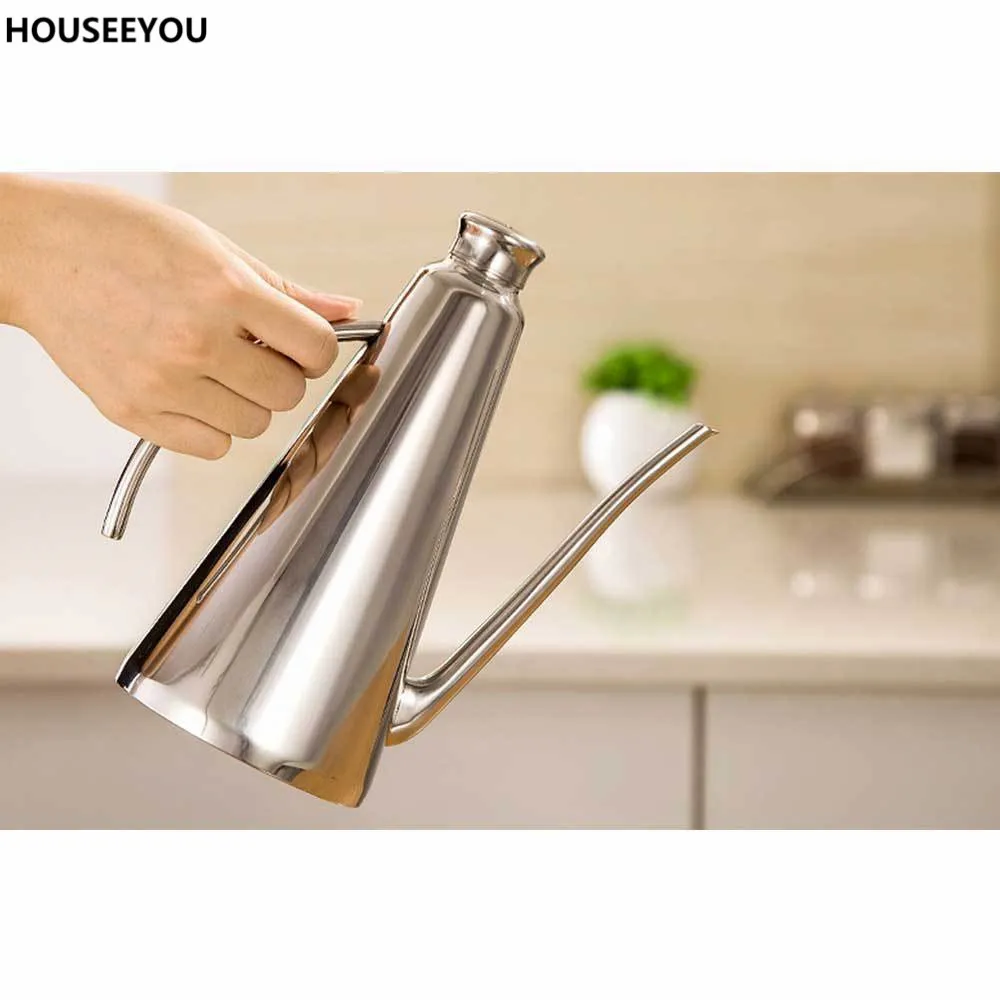 450ml European Home Kitchen Tools Olive Oil Can Gravy Boat Soy Sauce Vinegar Storage Canisters Dispenser Seasoning Container | Дом и сад