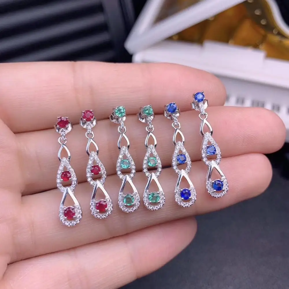 Серьги с натуральным зеленым изумрудом женские, висячие ювелирные украшения в виде капель воды под серебро 925 пробы с красным рубином и сапф...
Серьги с натуральным зеленым изумрудом женские, висячие ювелирные украшения в виде капель воды под серебро 925 пробы с красным рубином и сапф...