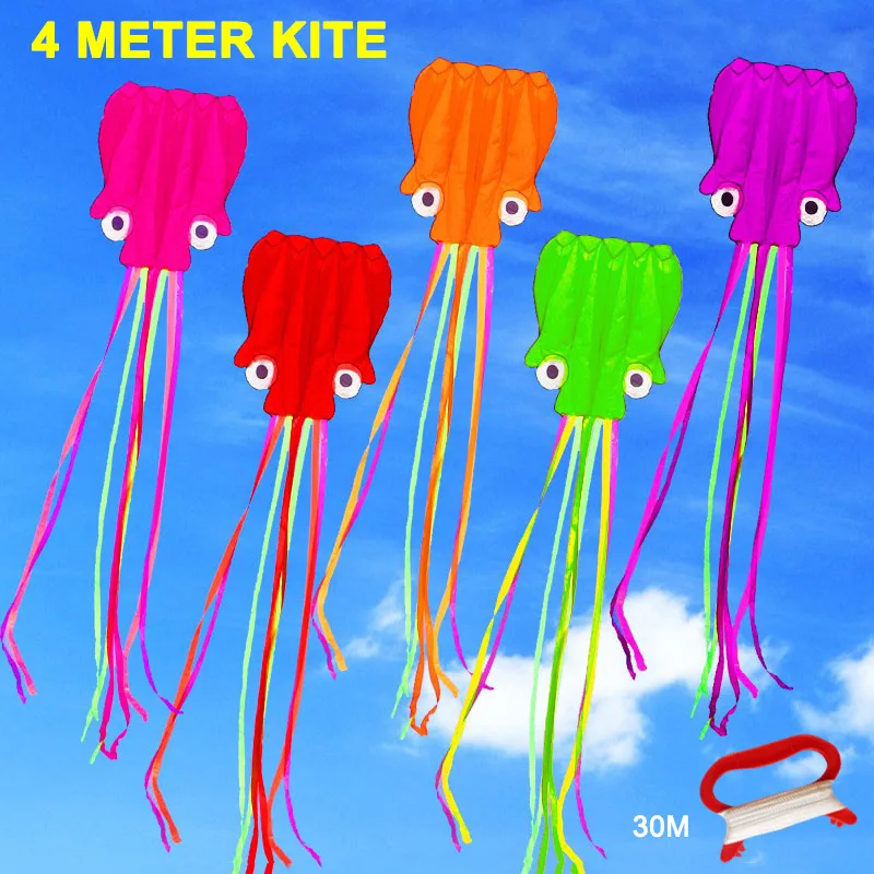 Hot Selling 4M Large Kite Easy Fly Stunt Foldable Big Octopus Kite with 30m Flying String
Hot Selling 4M Large Kite Easy Fly Stunt Foldable Big Octopus Kite with 30m Flying String