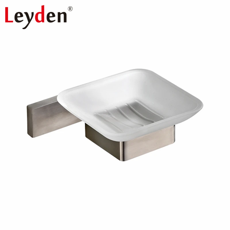 Leyden Soap Dishes Square Soap Holder Brushed Nickel Stainless Steel Wall Mount with Glass Dishes Soap Holder Bathroom Accessory
Leyden Soap Dishes Square Soap Holder Brushed Nickel Stainless Steel Wall Mount with Glass Dishes Soap Holder Bathroom Accessory