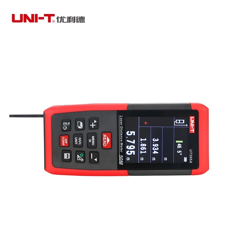 UNI T UT395A 50m Laser Distance Meter Rangefinder Electronic Leveler Tripod interface USB Data Export PC Software 2.4inch TFTLCD
UNI T UT395A 50m Laser Distance Meter Rangefinder Electronic Leveler Tripod interface USB Data Export PC Software 2.4inch TFTLCD