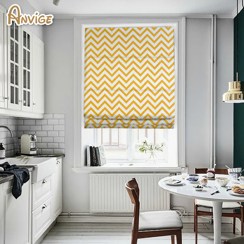 Anvige Modern Yellow Wave Printed Roman Shade Rollor Blind Window Curtains For Living Room
Anvige Modern Yellow Wave Printed Roman Shade Rollor Blind Window Curtains For Living Room