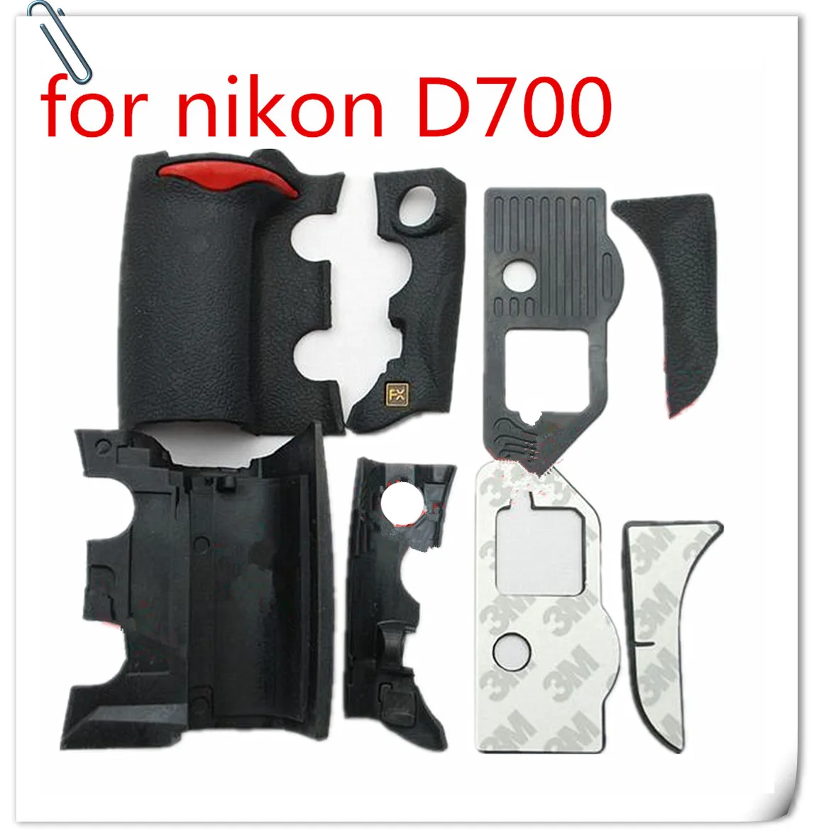NEW A Set of 4 Pieces Grip Rubber Cover Unit For Nikon D700 Digital Camera Body Rubber Shell + Tape
NEW A Set of 4 Pieces Grip Rubber Cover Unit For Nikon D700 Digital Camera Body Rubber Shell + Tape