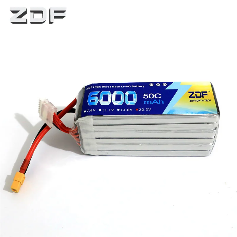 Литий-полимерный аккумулятор ZDF 22,2 в 6S6000mah 50C 6S 22,2 v max 100C для штатива вертолета квадрокоптера с фиксированным крылом
Литий-полимерный аккумулятор ZDF 22,2 в 6S6000mah 50C 6S 22,2 v max 100C для штатива вертолета квадрокоптера с фиксированным крылом