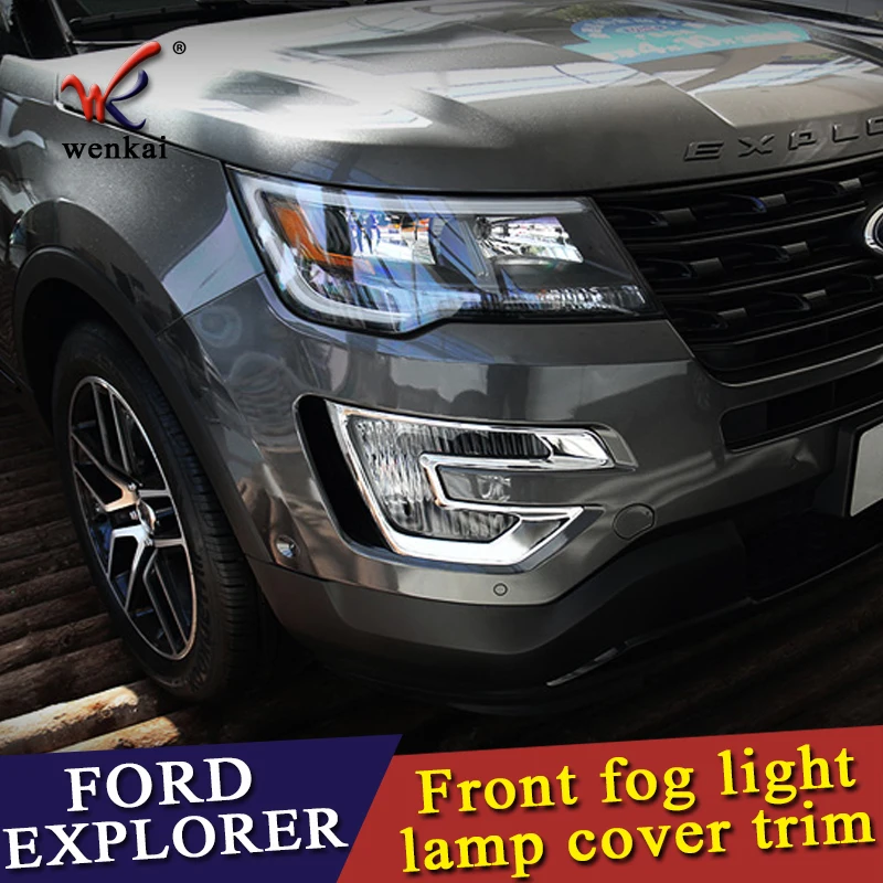 Chrome Front fog light lamp cover trim 2pcs For Ford Explorer 2016 2017 2018 car styling Accessories
Chrome Front fog light lamp cover trim 2pcs For Ford Explorer 2016 2017 2018 car styling Accessories