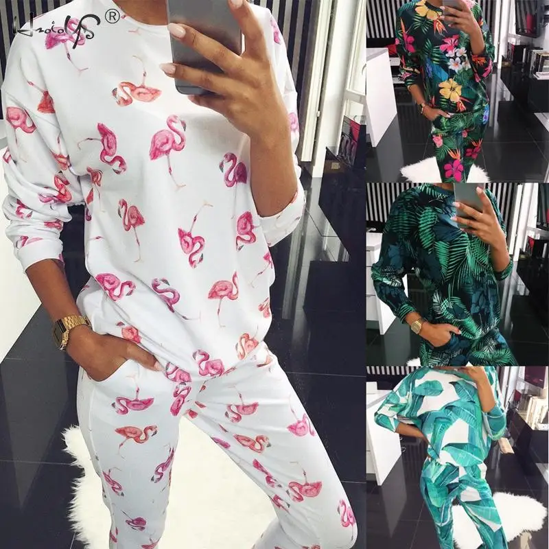 Autumn Winter Floral Pajamas Set Women's Long Sleeve Round Neck Loose Soft Plus Size Pyjamas women sleepwear Female Homewear
Autumn Winter Floral Pajamas Set Women's Long Sleeve Round Neck Loose Soft Plus Size Pyjamas women sleepwear Female Homewear
