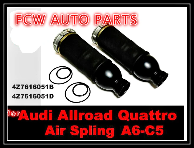 

2PCS New Free Shippiing A6 4B C5 Allroad Quattro Avant Front Air Spring Suspension Air Ride Repair Kits 4Z7616051B 4Z7616051D