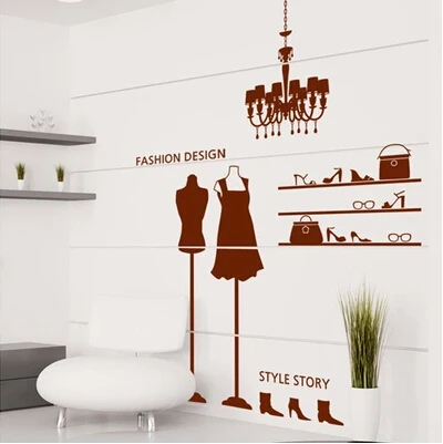 Boutiques backdrop shop clothing shop window stickers affixed to glass decoration film character models
Boutiques backdrop shop clothing shop window stickers affixed to glass decoration film character models