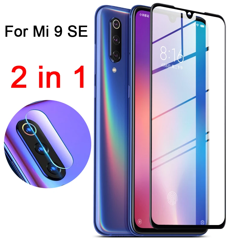 Защитное стекло закаленное для Xiaomi Mi 9 Se 2 в 1 9D|Защитные стёкла и плёнки телефонов|