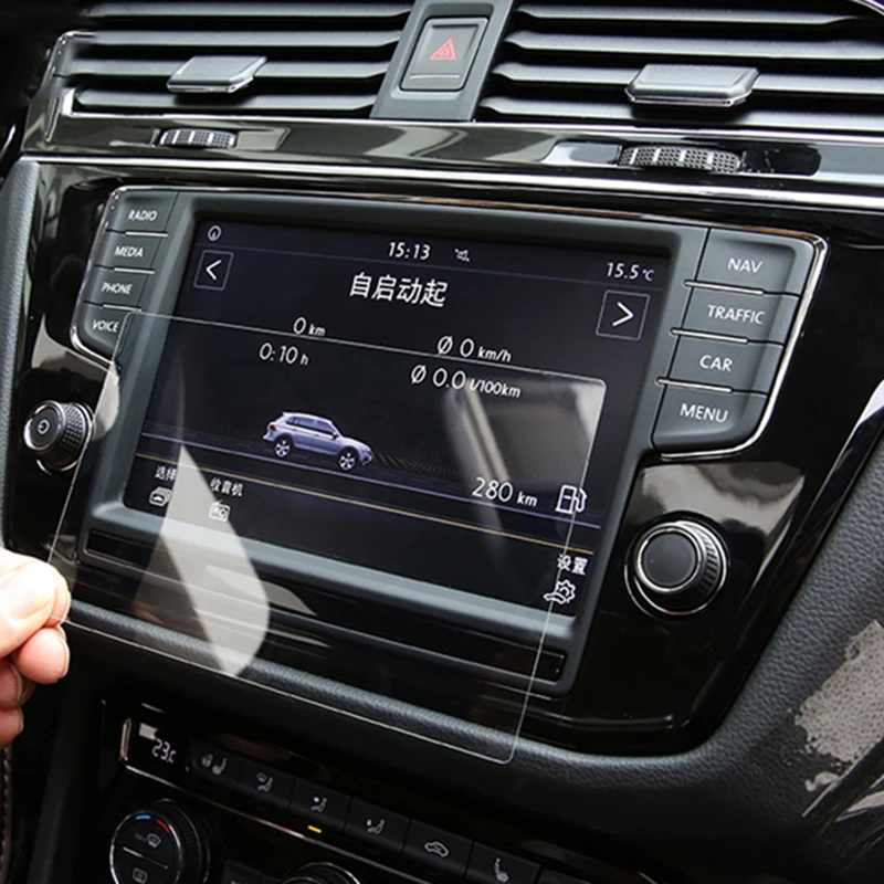 8 дюймов для Volkswagen VW Tiguan L 2017 2018 автомобиля GPS навигации закаленное Стекло Экран