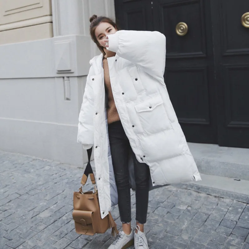 TVVOVVIN New Hooded Oversize Black White Winter Jacket 2020 Female's Keep Warm Long Cotton Coat Jaqueta Feminina JH67 
TVVOVVIN New Hooded Oversize Black White Winter Jacket 2020 Female's Keep Warm Long Cotton Coat Jaqueta Feminina JH67