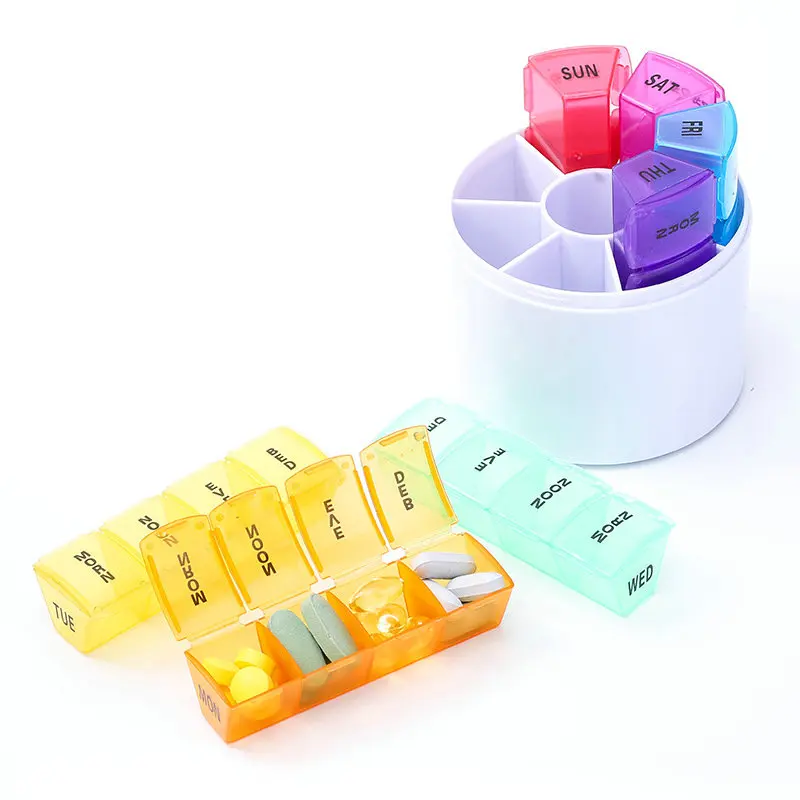 Portable medicine box 7 days one week medicine box round portable 28 small medicine box with the plastic medicine box
Portable medicine box 7 days one week medicine box round portable 28 small medicine box with the plastic medicine box