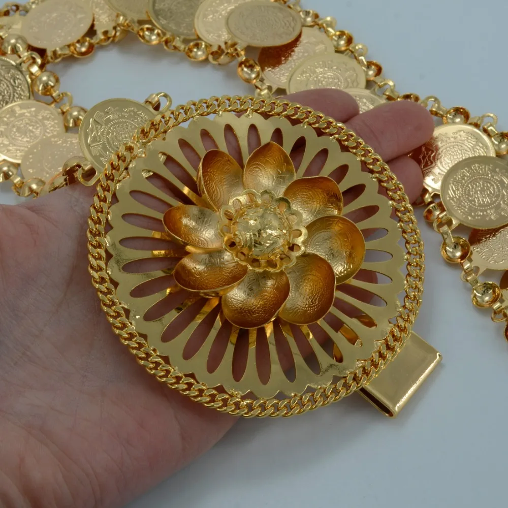 Anniyo Light Rose Gold Metal Arab Metal Coin Belt Chains Women Middle East Waistband Jewelry Ethnic Gift Iraq/Kurdish #010612
Anniyo Light Rose Gold Metal Arab Metal Coin Belt Chains Women Middle East Waistband Jewelry Ethnic Gift Iraq/Kurdish #010612