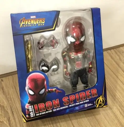 EGG Marvel Spiderman Avengers Infinity War Iron Spider 16cm BJD Super Hero Cute Figure Model Toys for Children
EGG Marvel Spiderman Avengers Infinity War Iron Spider 16cm BJD Super Hero Cute Figure Model Toys for Children